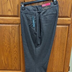 NWT Worthington Curvy Fit Perfect Trouser women's 10 dark grey